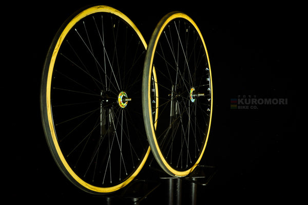 Araya Gold NJS x Dura Ace in custom Black Anodize Track Wheelset. –  Kuromori Bike Co.