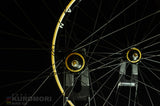Araya ADX x Suntour Superbe Pro in custom Black Anodize Track Wheelset.